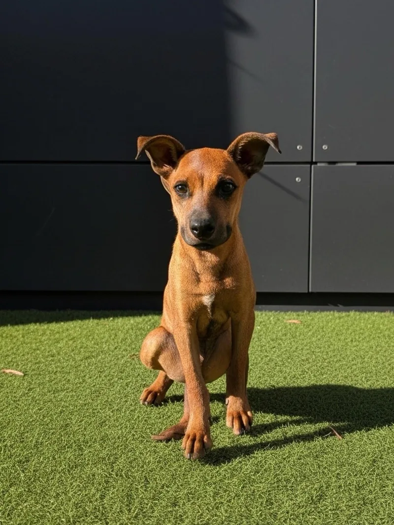 A young medium-sized male Shepherd dog named Chomps for adoption in El Centro, CA