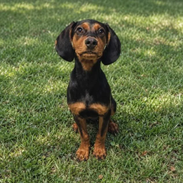 A baby small-sized male Black and Tan Coonhound dog named Ruger for adoption in Clinton Township, MI