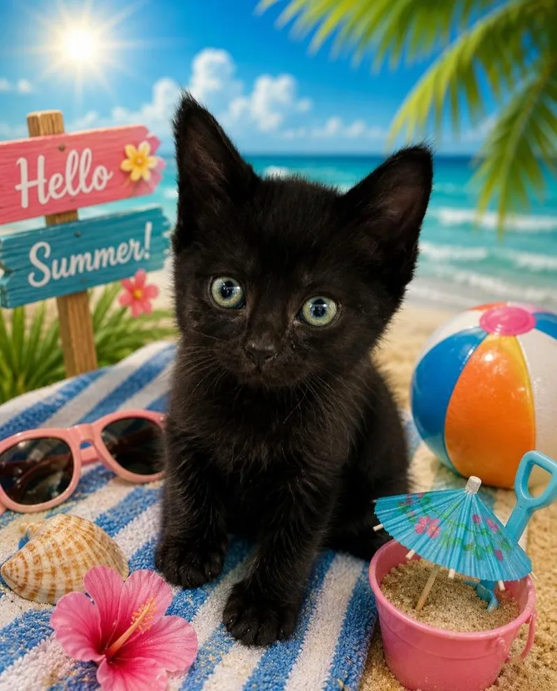 A baby small-sized male Domestic Short Hair cat named Zephyer for adoption in Washington Court House, OH