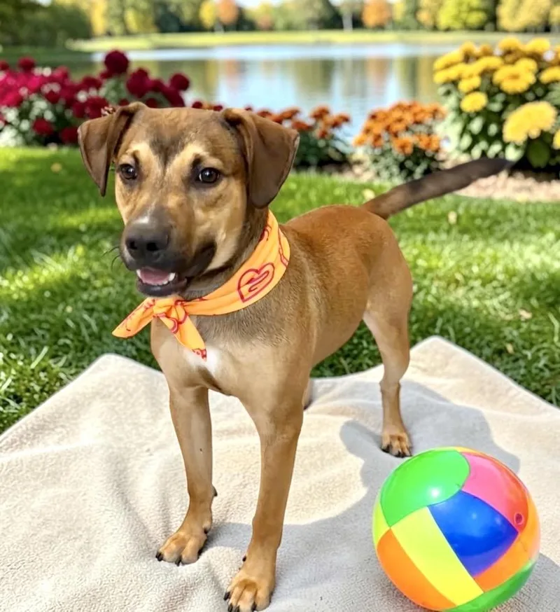 A young medium-sized male Shepherd dog named Max for adoption in Perry, IA