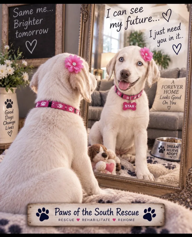 A young medium-sized female Apricot / Beige Catahoula Leopard Dog named Star for adoption in CUMMING, GA