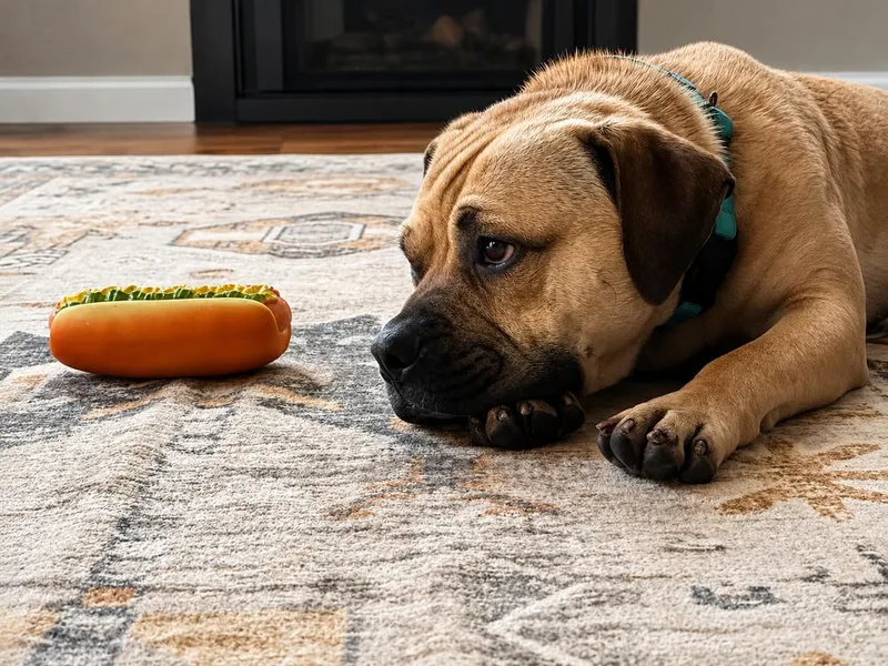 A young medium-sized male Yellow / Tan / Blond / Fawn Mixed Breed dog named Tindo for adoption in Waunakee, WI