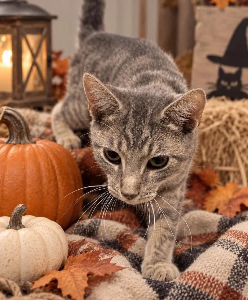 A baby medium-sized male Domestic Short Hair cat named Joe Flacco for adoption in Ashville, OH