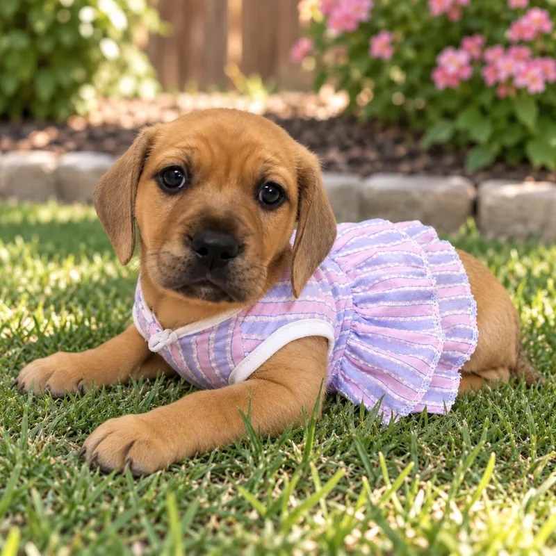 A baby large-sized female Mastiff dog named Rainbow for adoption in Fort Worth, TX