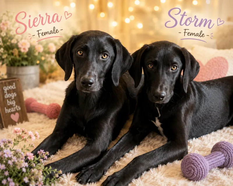 A baby medium-sized female Black Weimaraner dog named Puppies for adoption in St. Louis, MO