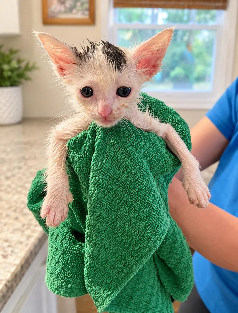 A baby medium-sized male Domestic Short Hair cat named Stormy for adoption in Pickerington, OH
