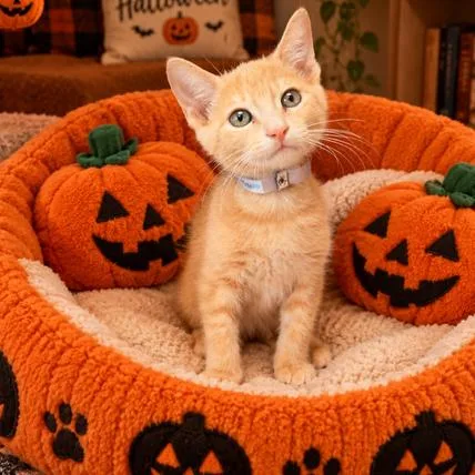 A baby small-sized male Orange / Red Domestic Short Hair cat named Mochi for adoption in Long Beach, CA