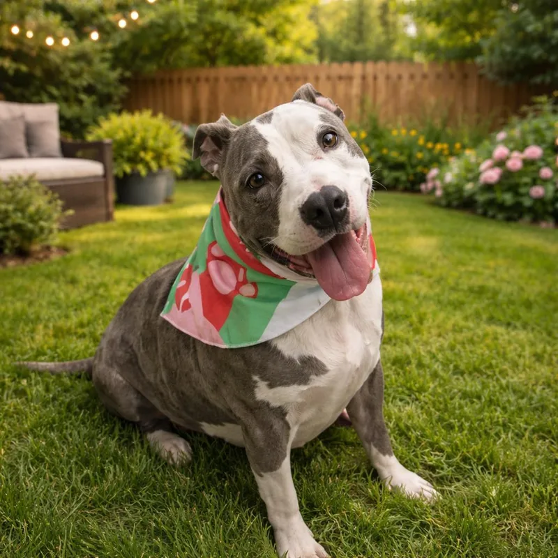 An adult large-sized female Pit Bull Terrier dog named Chloe for adoption in Allen, TX