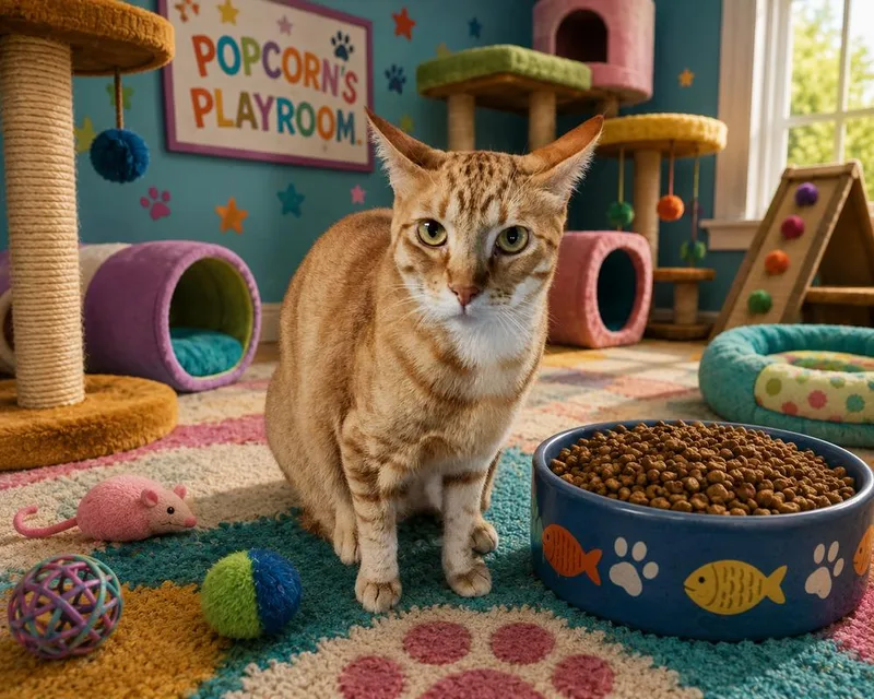 An adult medium-sized male Domestic Short Hair cat named Popcorn for adoption in Dallas, TX