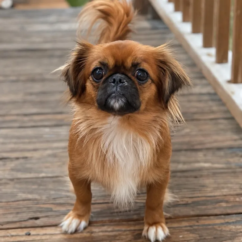 An adult small-sized female Brown / Chocolate Pekingese dog named Cherie for adoption in New Orleans, LA