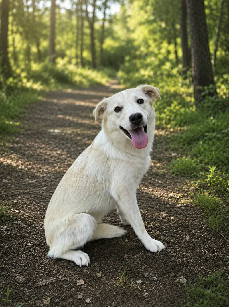 A baby medium-sized female Golden Retriever dog named Quinn for adoption in Allen, TX