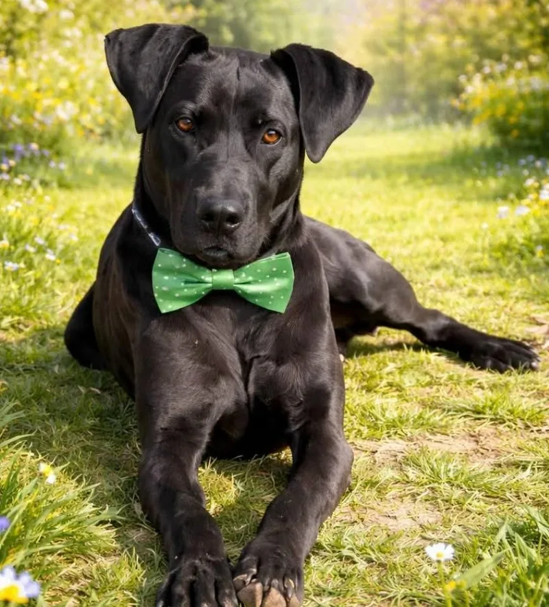 A young extra large-sized male Black Great Dane dog named Lucas for adoption in Newfoundland, PA