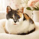 An adult medium-sized female Calico Domestic Short Hair cat named Genevieve for adoption in Portsmouth, OH