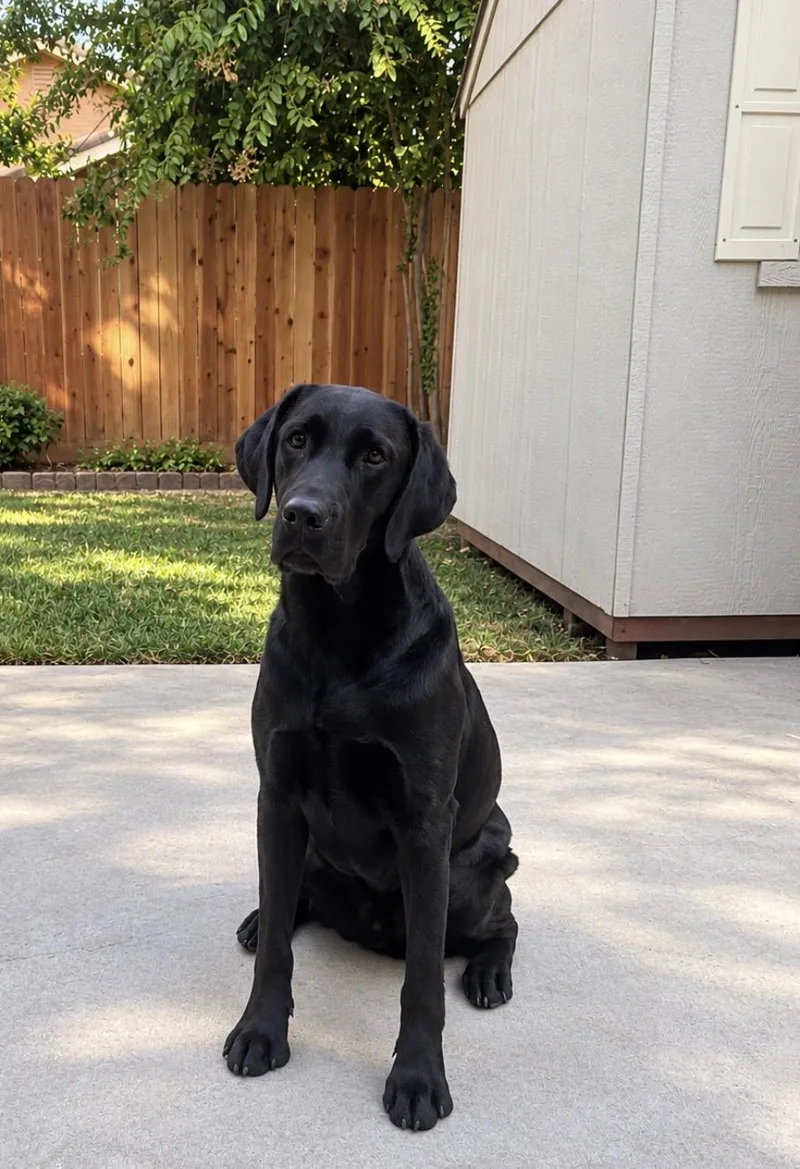An adult large-sized male Labrador Retriever dog named Shadow The Snuggle King for adoption in woodland, CA