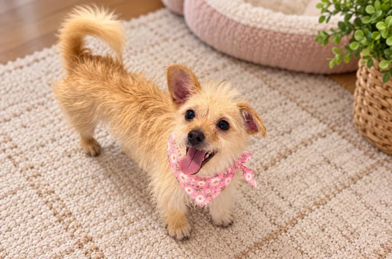 A young small-sized female Apricot / Beige Cairn Terrier dog named Connie for adoption in Phoenix, AZ