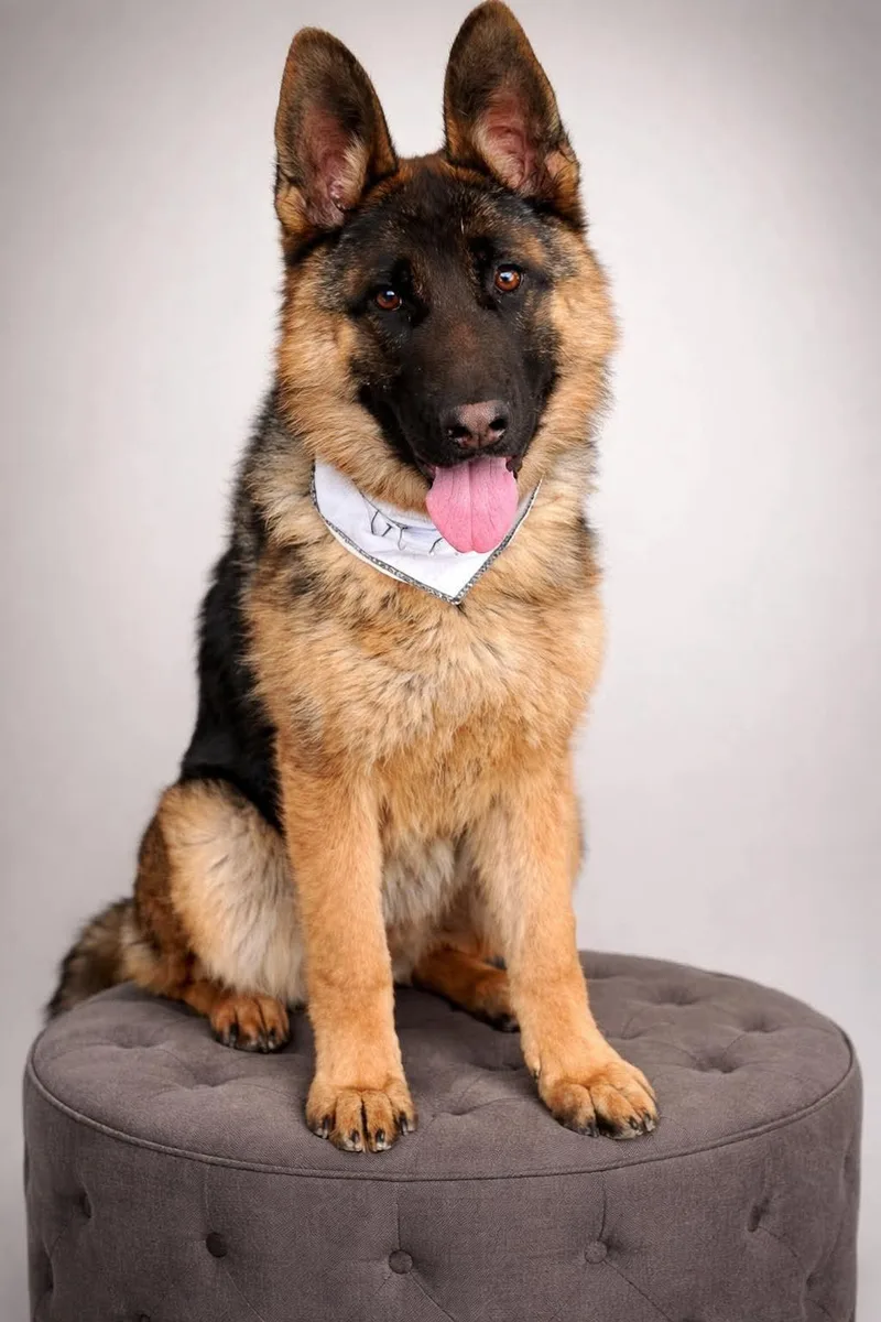 A young large-sized female Bicolor German Shepherd Dog dog named Raine for adoption in Delray Beach, FL