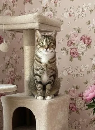 A young large-sized female Torbie cat named Hex for adoption in Tavares, FL