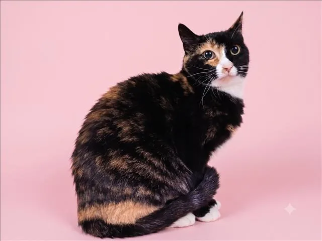 An adult large-sized female Domestic Short Hair cat named Manchitas for adoption in Los Angeles, CA
