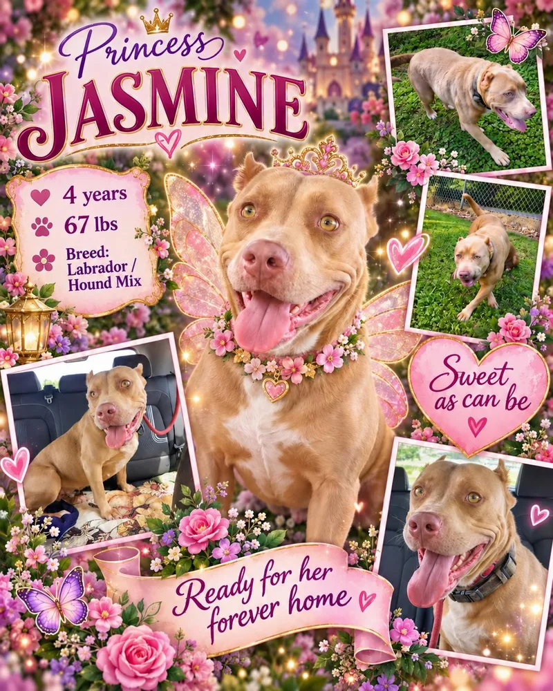 An adult large-sized female Yellow / Tan / Blond / Fawn Boykin Spaniel dog named Princess Jasmine for adoption in Jackson, TN