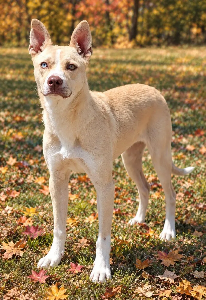 A young medium-sized male Shepherd dog named Cashmere for adoption in Talladega, AL