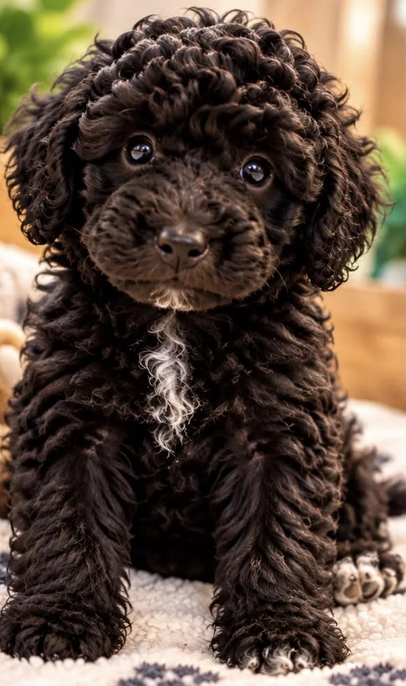 A baby medium-sized male Poodle dog named Lilo for adoption in Margate, FL
