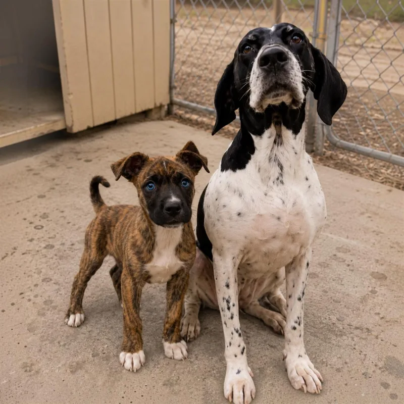 A baby medium-sized male Brindle Mountain Cur dog named Rocky for adoption in Hillsborough, NJ