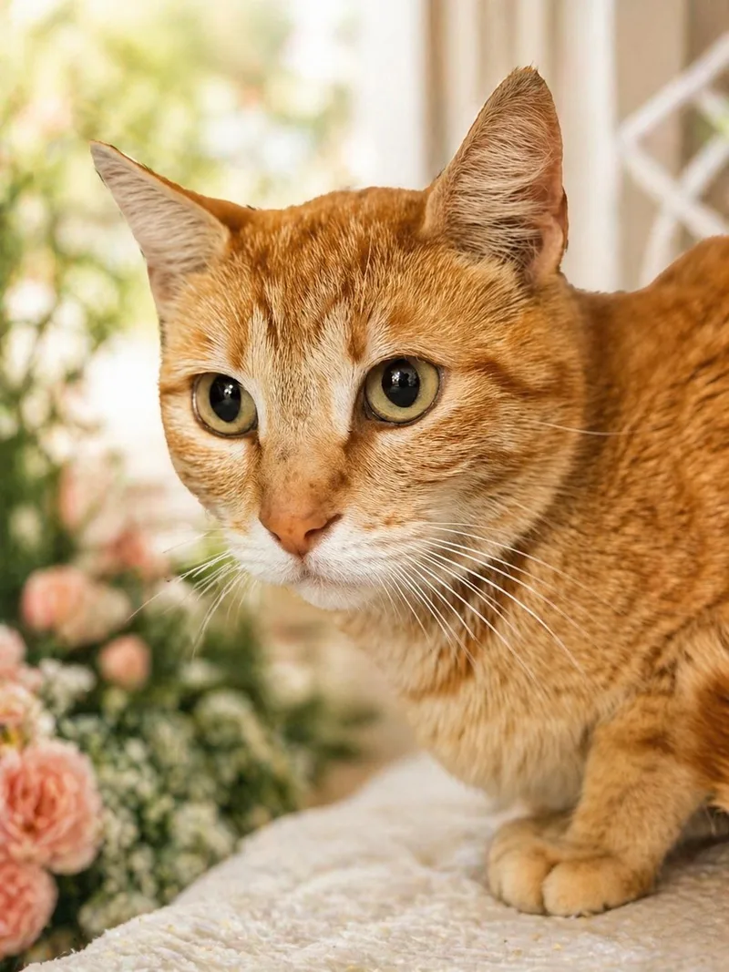 An adult medium-sized female Tabby (Orange / Red) Domestic Short Hair cat named Clementine for adoption in Gilroy, CA