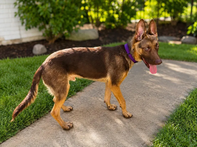 An adult large-sized male Golden German Shepherd Dog dog named Charlie for adoption in Houston, TX