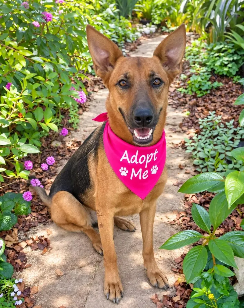 A young medium-sized female German Shepherd Dog dog named Philomenia for adoption in Newport Beach, CA