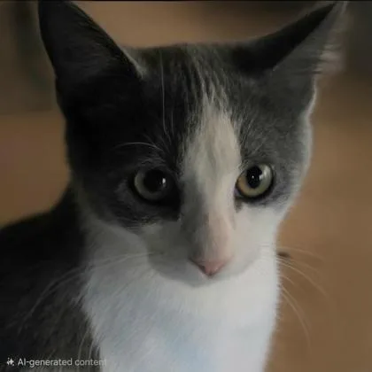 A baby small-sized female Domestic Short Hair cat named Shake for adoption in Verona, WI