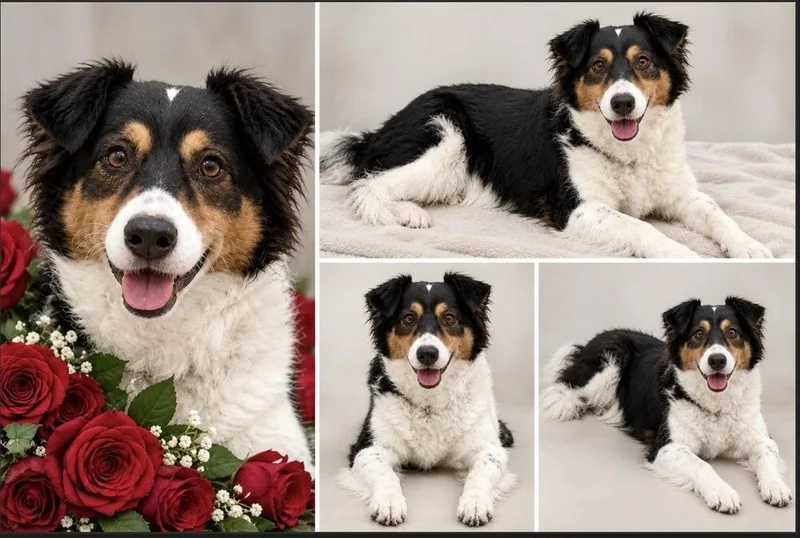 An adult medium-sized female Border Collie dog named Rosie for adoption in Allen, TX