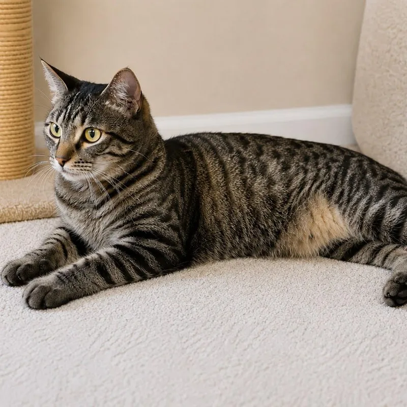 An adult medium-sized male Tabby (Gray / Blue / Silver) Domestic Short Hair cat named Nemo for adoption in Kansas City, MO