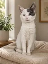 An adult medium-sized male White Domestic Short Hair cat named Wilber for adoption in Portsmouth, OH