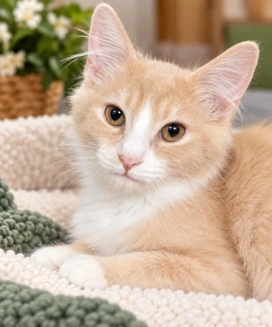 A baby medium-sized male Domestic Medium Hair cat named Peyton for adoption in Richmond, VA