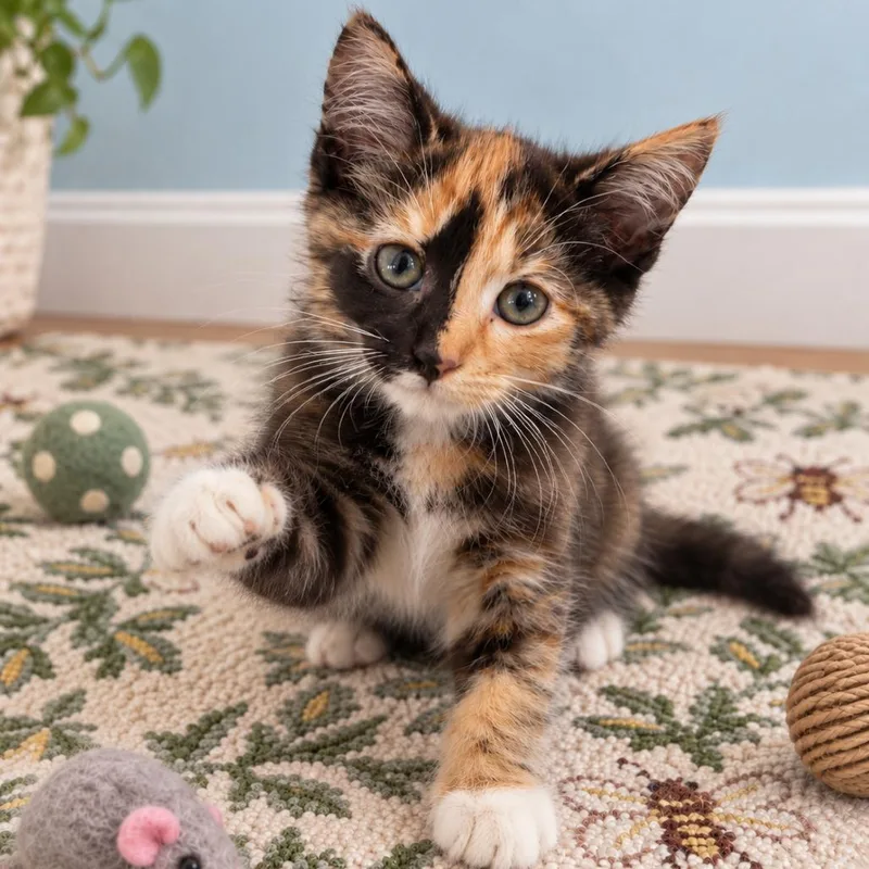 A baby small-sized female Black Domestic Short Hair cat named Moxie for adoption in Alexandria, VA