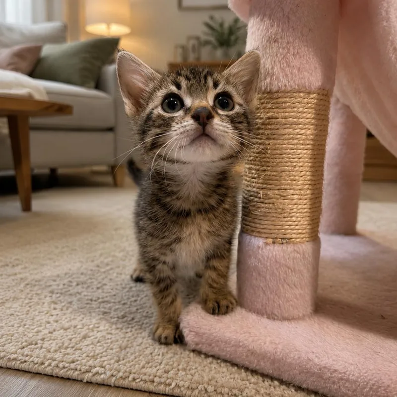 A baby small-sized male Brown / Chocolate Domestic Short Hair cat named Poopcakes for adoption in Tustin, CA