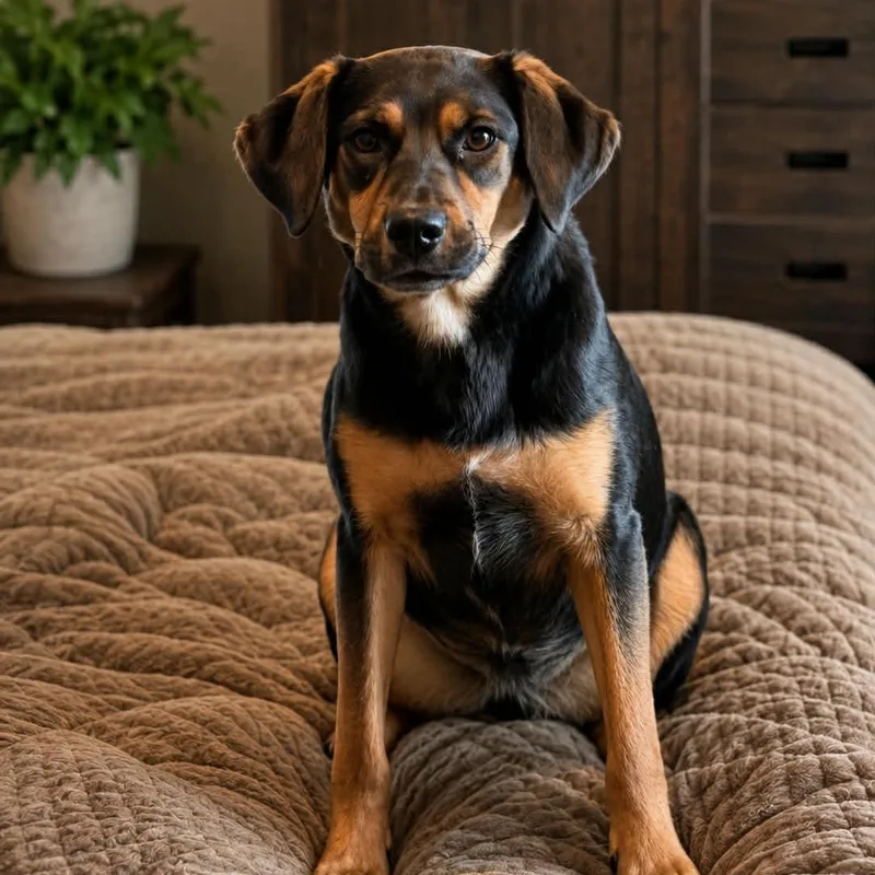 A young medium-sized female Bicolor Mixed Breed dog named Freya Located In for adoption in Berwick, ME