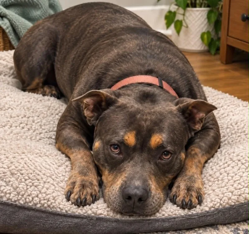 An adult medium-sized female Pit Bull Terrier dog named Jovie for adoption in Oregon, OH