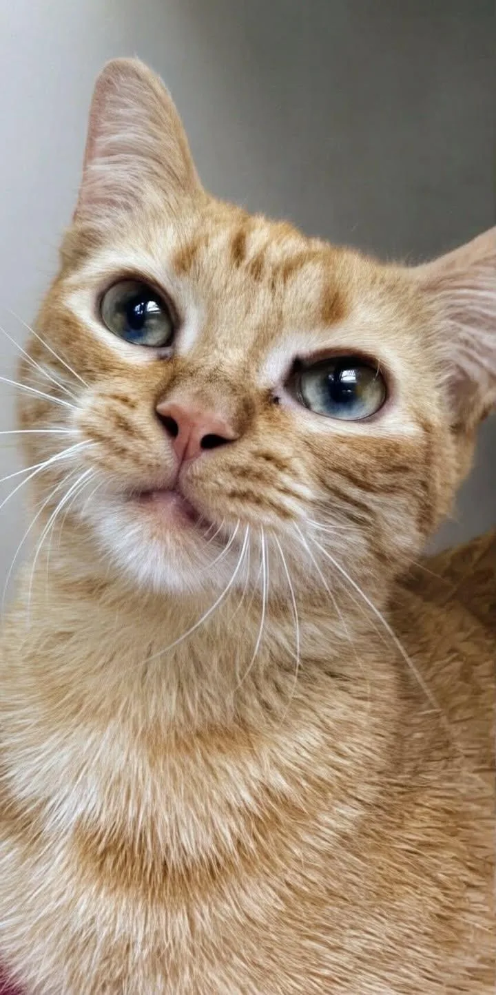 An adult small-sized female Orange / Red Domestic Short Hair cat named Katydid for adoption in Port Lavaca, TX