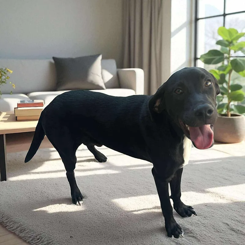 A baby medium-sized male Labrador Retriever dog named Seltzer for adoption in Tomball, TX