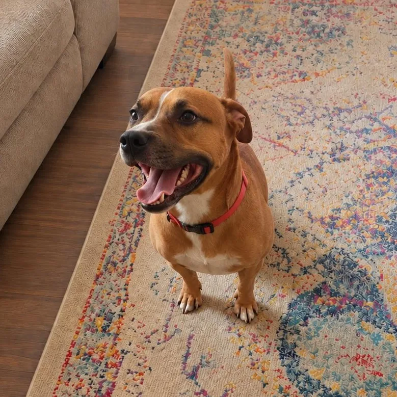 An adult medium-sized male White / Cream Boxer dog named Dizzy for adoption in Medfield, MA