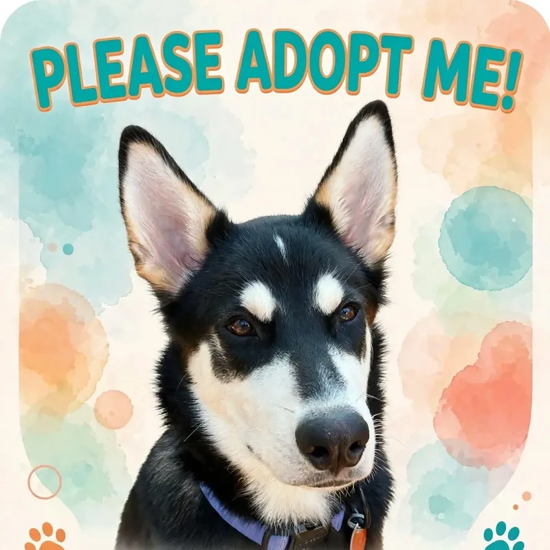 A baby medium-sized male Husky dog named Jasper for adoption in High Point, NC