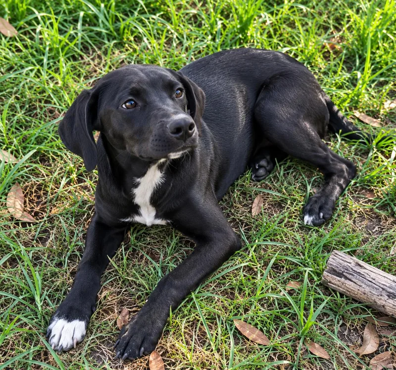 A baby medium-sized female Labrador Retriever dog named Rose for adoption in Kiln, MS