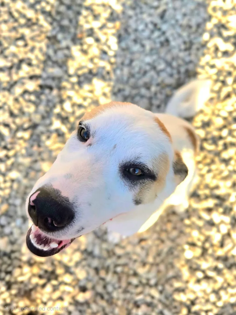 A young medium-sized male Yellow Labrador Retriever dog named Burke for adoption in Manhattan, KS