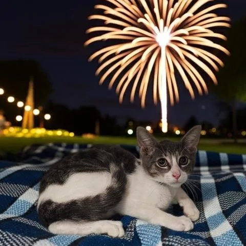 A baby small-sized male Domestic Short Hair cat named Captain for adoption in Clinton Township, MI