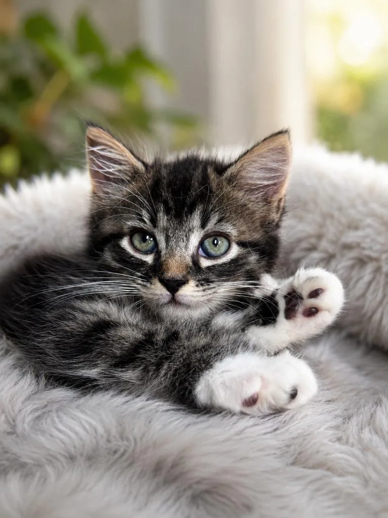 A baby small-sized male Domestic Medium Hair cat named Mad Hatter for adoption in East Ridge, TN