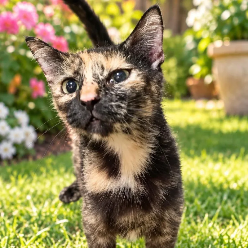 A young medium-sized female Tortoiseshell Domestic Short Hair cat named Isabella for adoption in Boston, MA