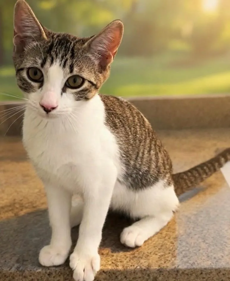 A young medium-sized female Domestic Short Hair cat named Ellie for adoption in DELRAY Beach, FL