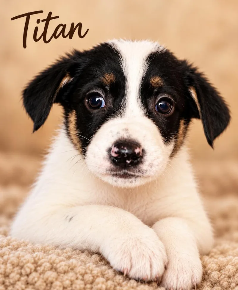 A baby medium-sized male White / Cream Shepherd dog named Titan Sport for adoption in Andover, MA