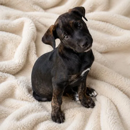 A baby small-sized female Black Labrador Retriever dog named Hazel for adoption in Lathrop, CA